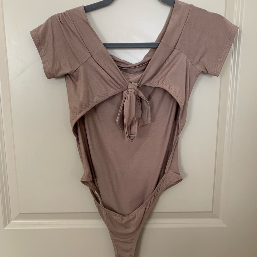 Lulu’s Open Back Bodysuit